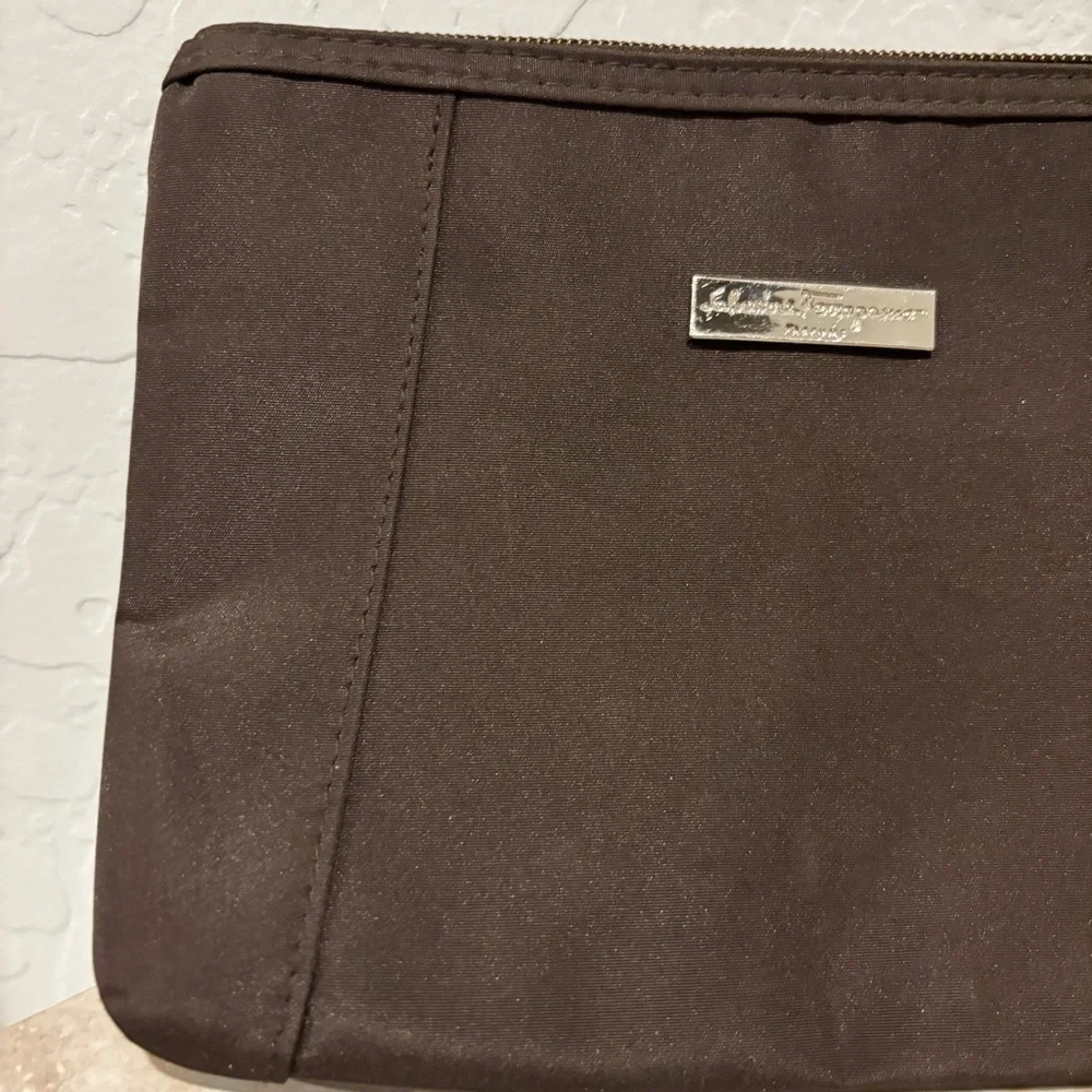 Salvatore Ferragamo zip cosmetic pouch